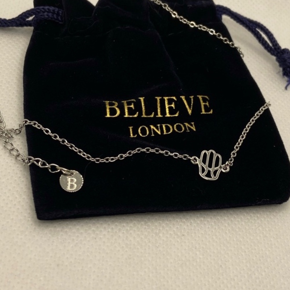 Believe London Hand of Fatima Good Karma Necklace To Bring Luck